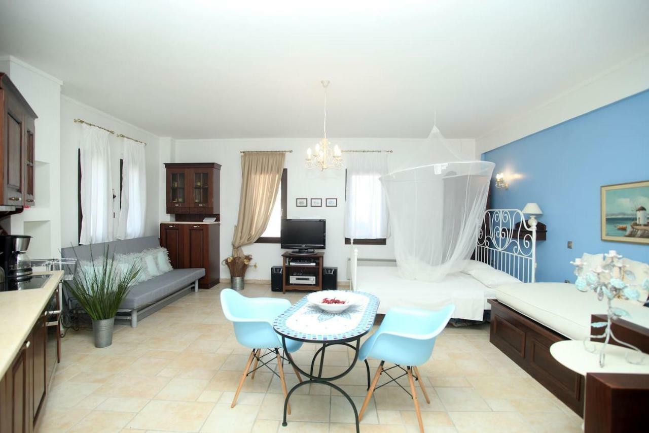 Beautiful Studio In Traditional Afytos Halkidiki-Uvc Sterilized Buitenkant foto